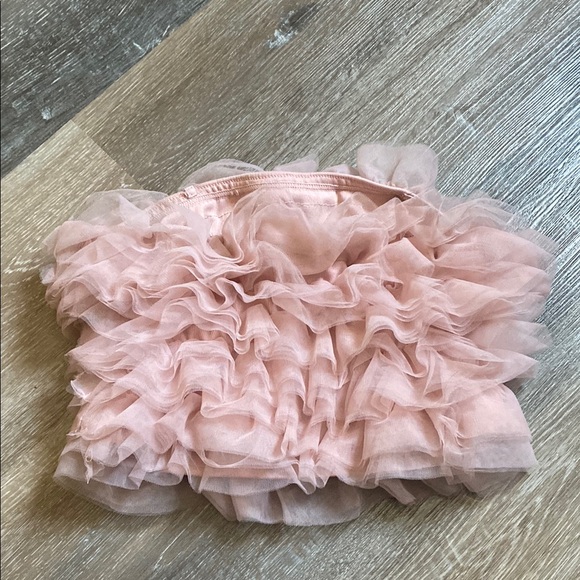 Pink Ruffled Tube Top - Picture 3 of 6